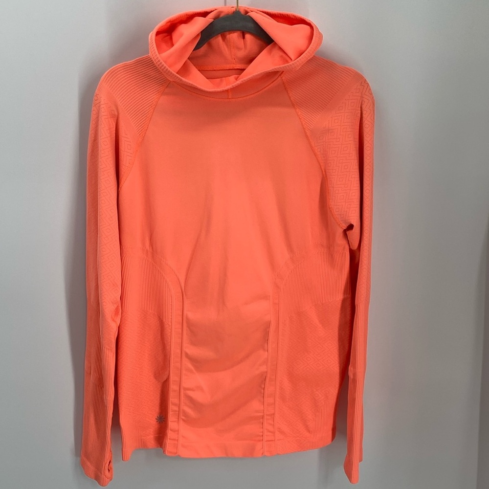 Athleta Tracker Hoodie Pullover Top Long Sleeve Ribbed XL